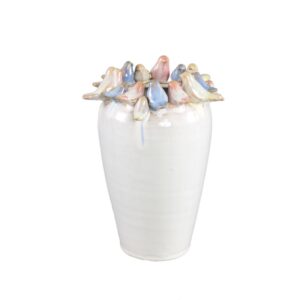 Pot vogels BRIN creme hoog M